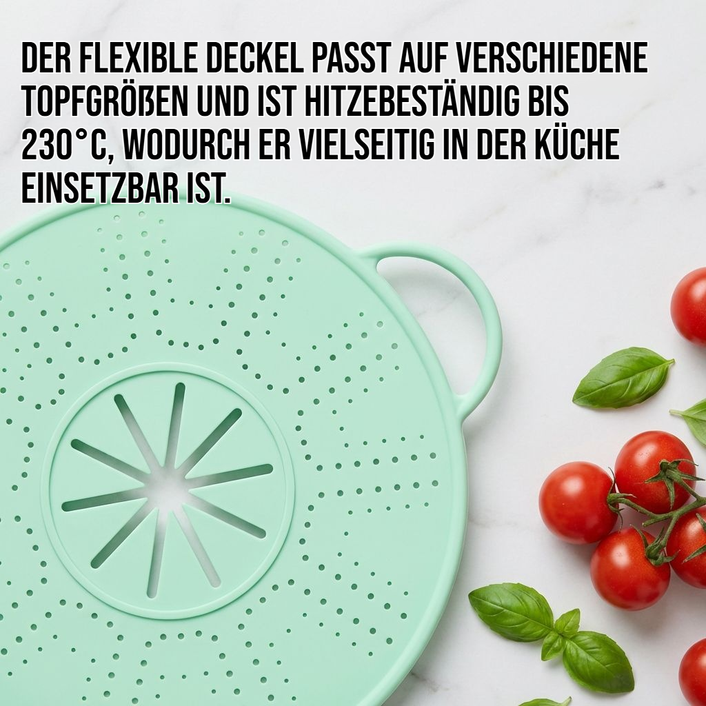 Silikon-Überlaufschutzdeckel für Töpfe