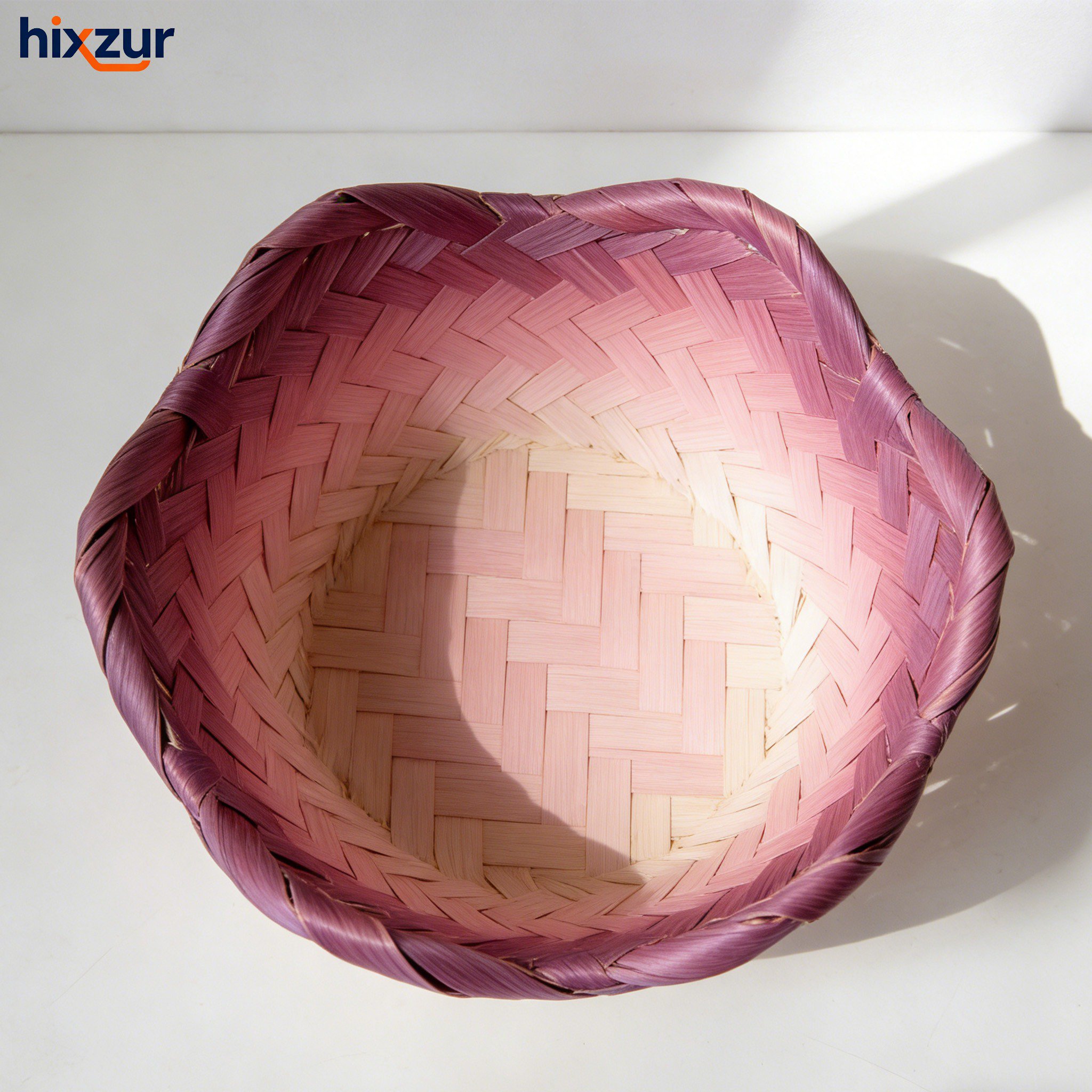 ตะกร้าเก็บสายเคเบิลข้อมูลแบบทอจากผ้าฝ้ายและผ้าลินิน (3 ชิ้น)