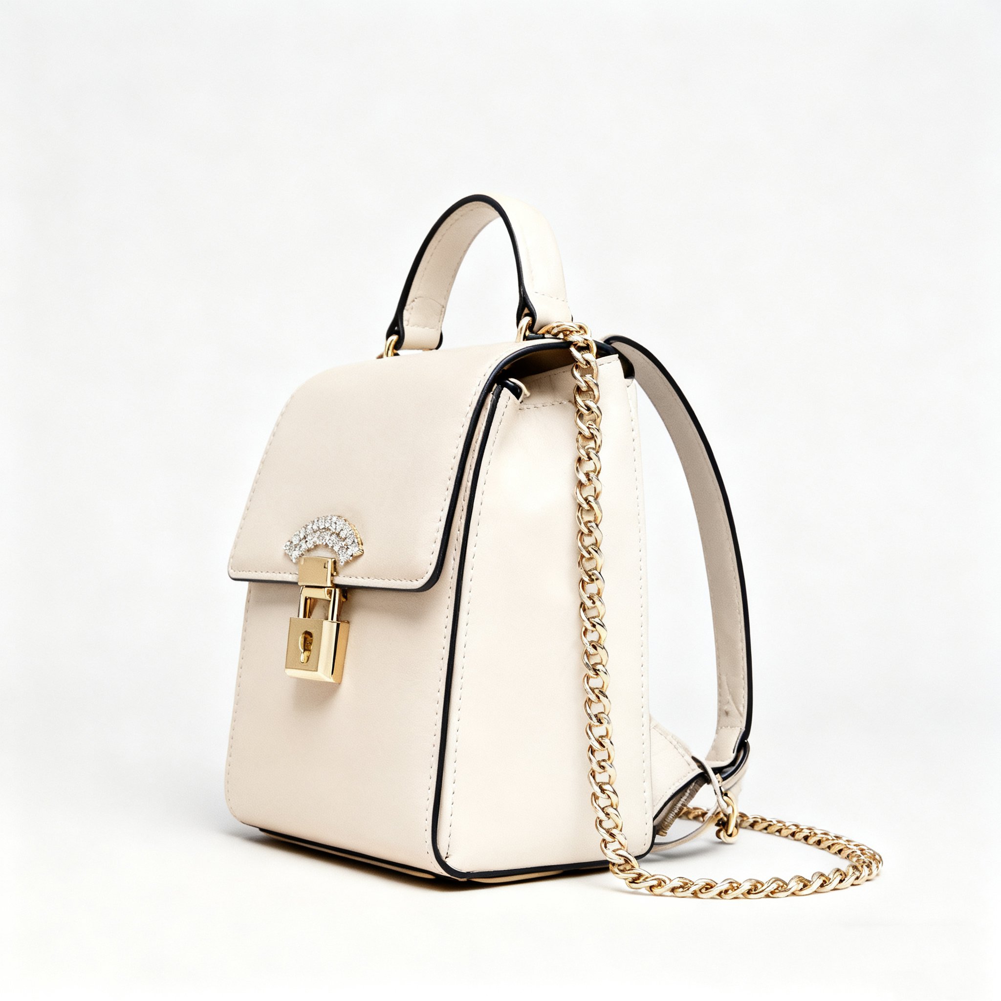 เป้สะพายหลังแฟชั่นสีขาว