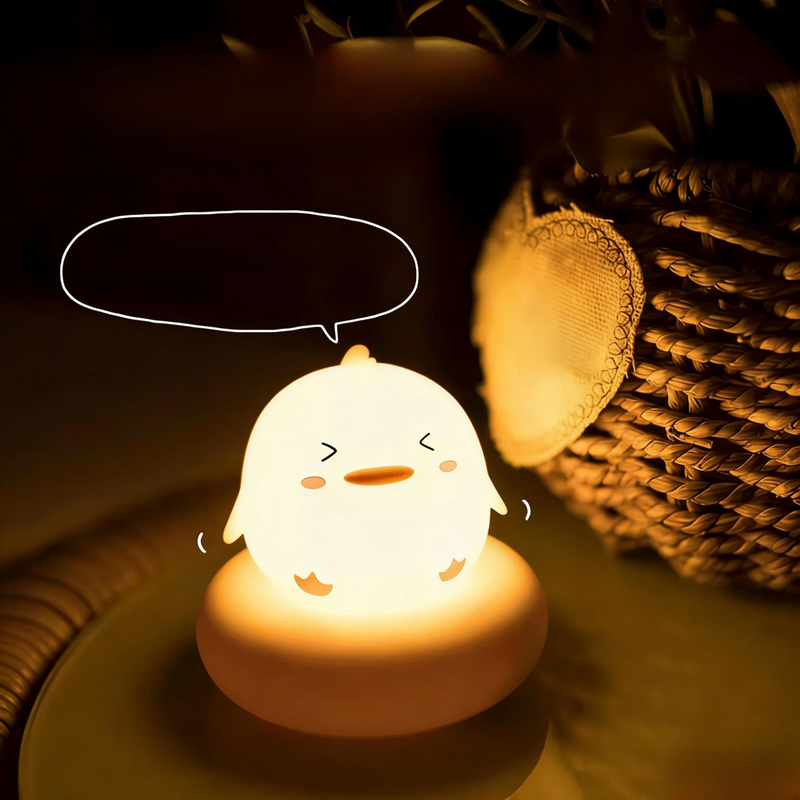 Cute silicone animal night light