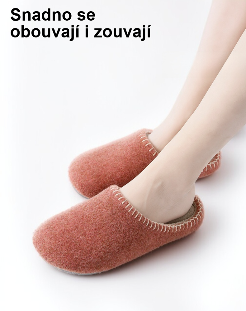 Zimní pohodlné pánské bačkory na doma