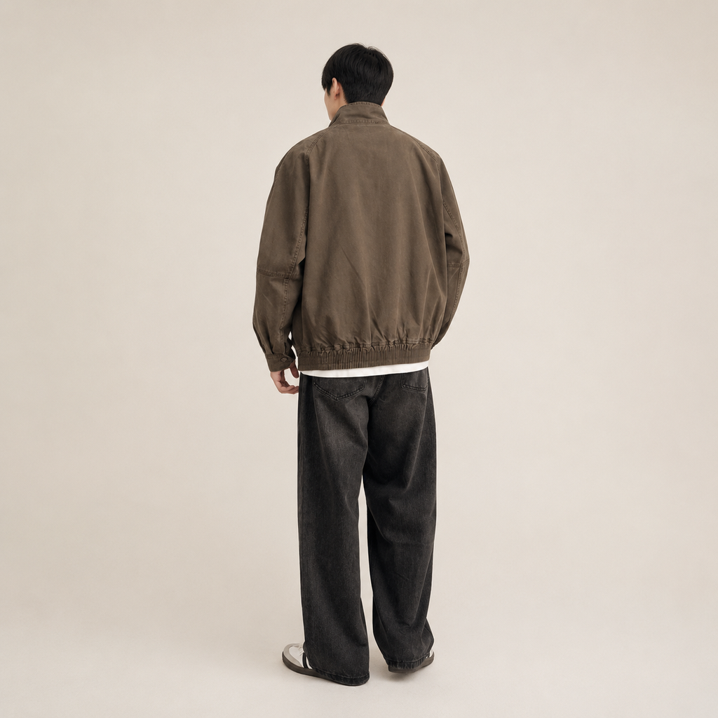 아메리칸 레트로 코튼 워크 자켓