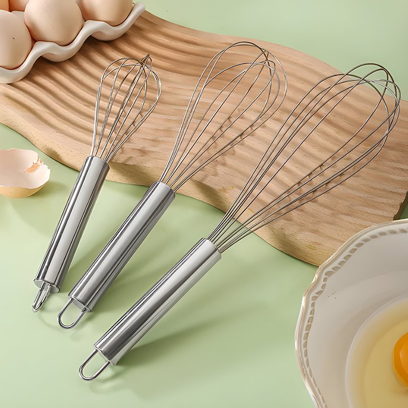 Batidor de huevos de acero inoxidable