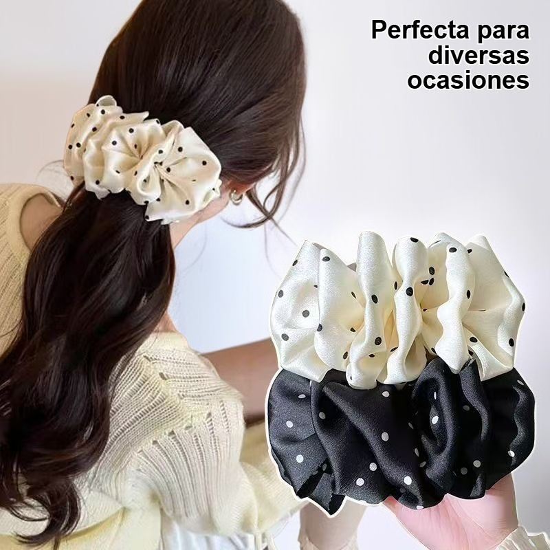 Pinza para el pelo de mujer con diseño floral de lunares