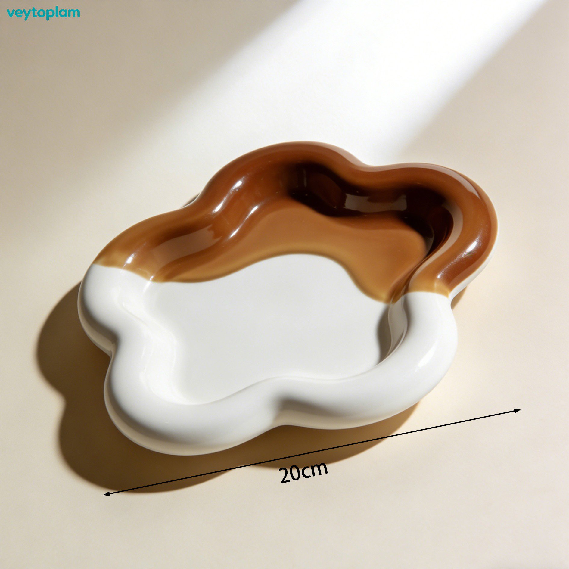 Einzigartiger Vintage-Keramikteller aus Keramik