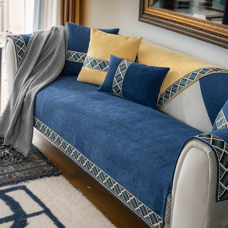 코셔니얼 소파 쿠션 사계절 공용 미끄럼 방지 소파 커버 북유럽 심플 시트 커버 천 타월
