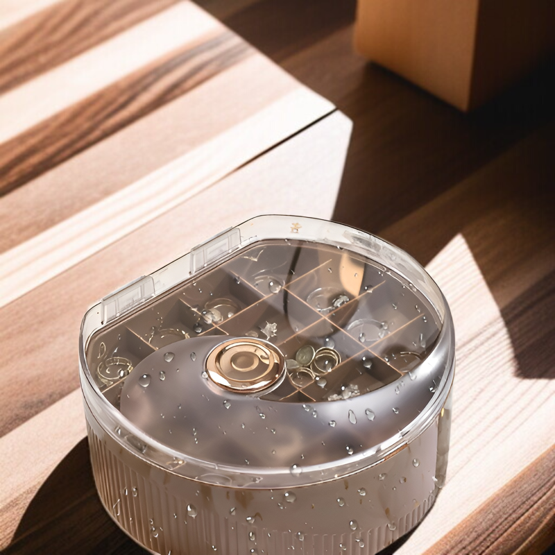 シンプルなジュエリー収納ボックス 軽量 高級 高級 イヤリング イヤリング ネックレス 便利な二層ジュエリーボックス