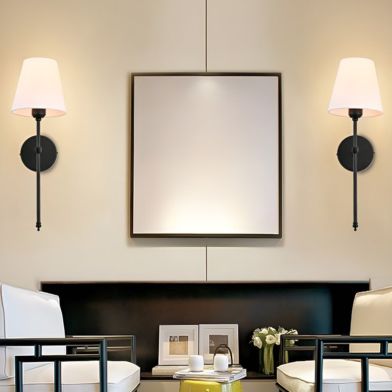 Aplique de pared moderno de lujo ligero con mando a distancia