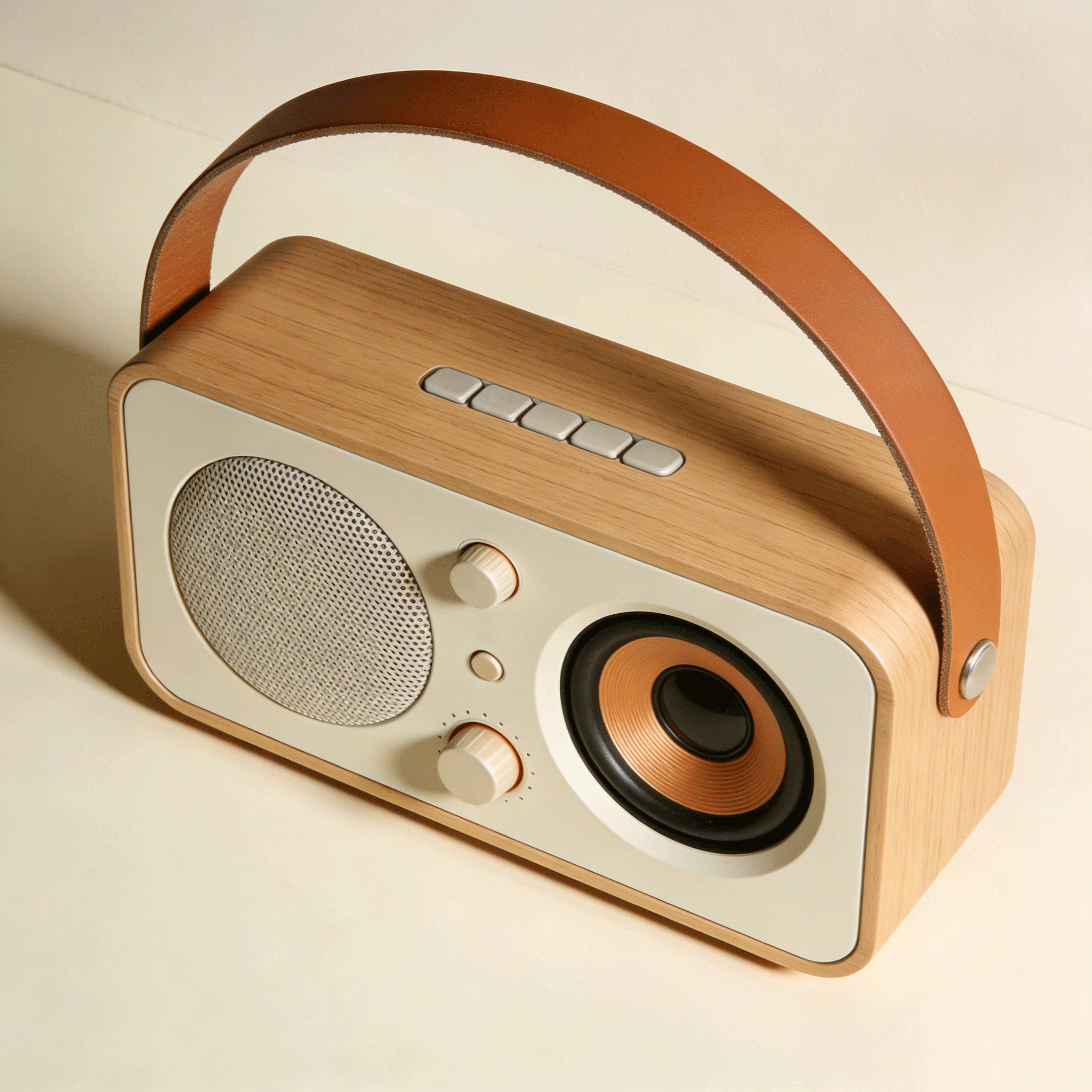 ดีไซน์ลำโพงไม้คลาสสิค ผิวสัมผัสเรียบหรู