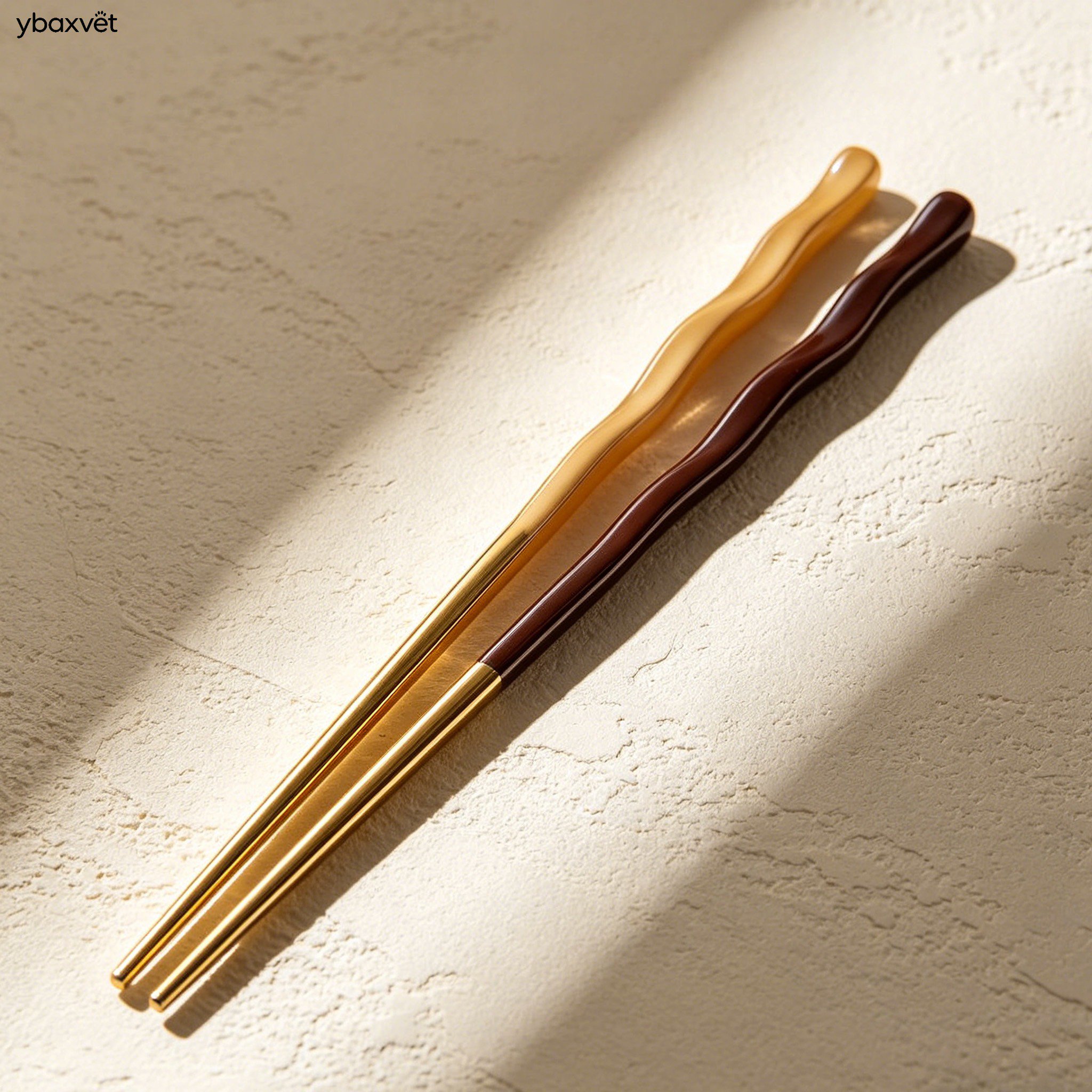 Wave-shaped chopsticks (10 pairs per pack)