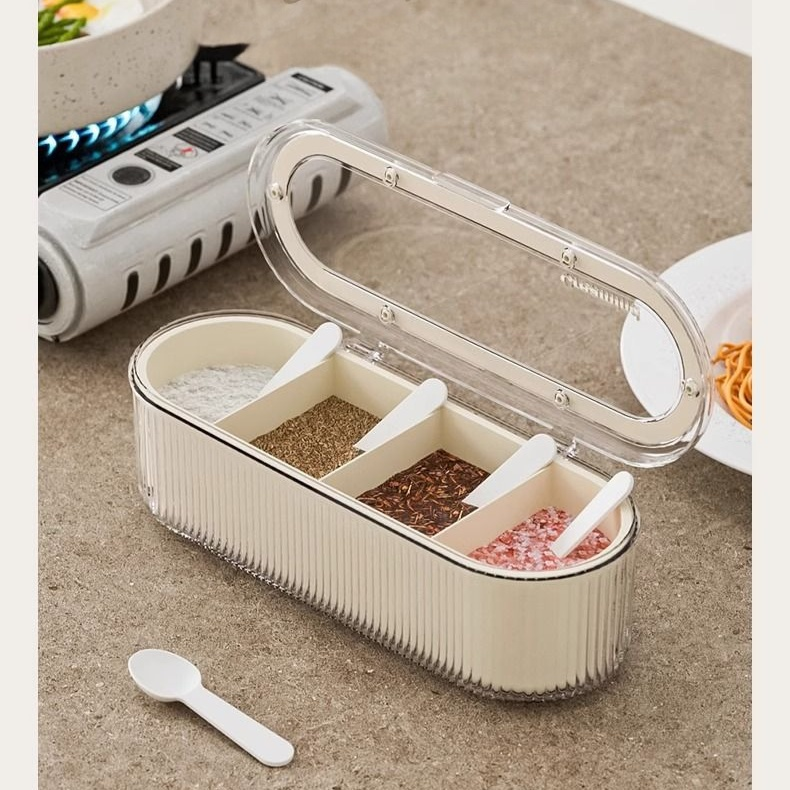 Kitchen Seasoning Box with Spoon
