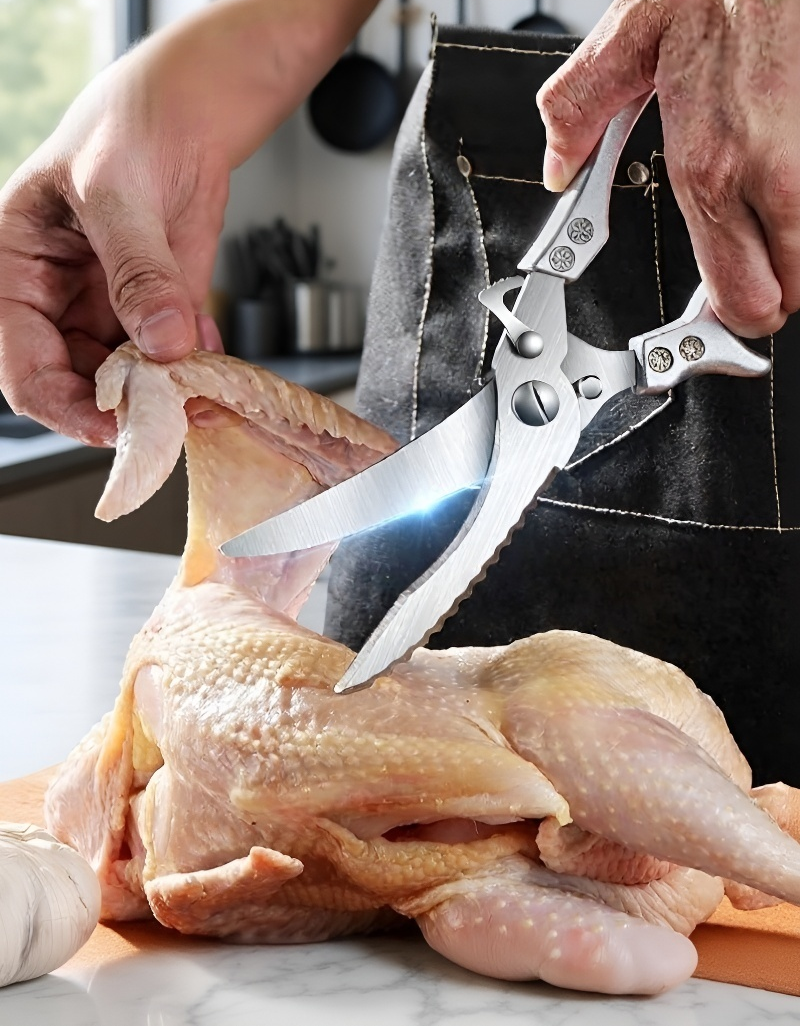 튼튼한 스테인리스 주방 가위 손잡이 디테일