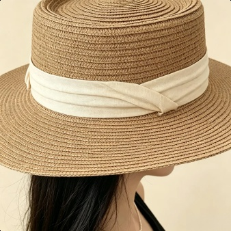 Vintage Hepburn-Stil Strohhut für stilbewusste Frauen
