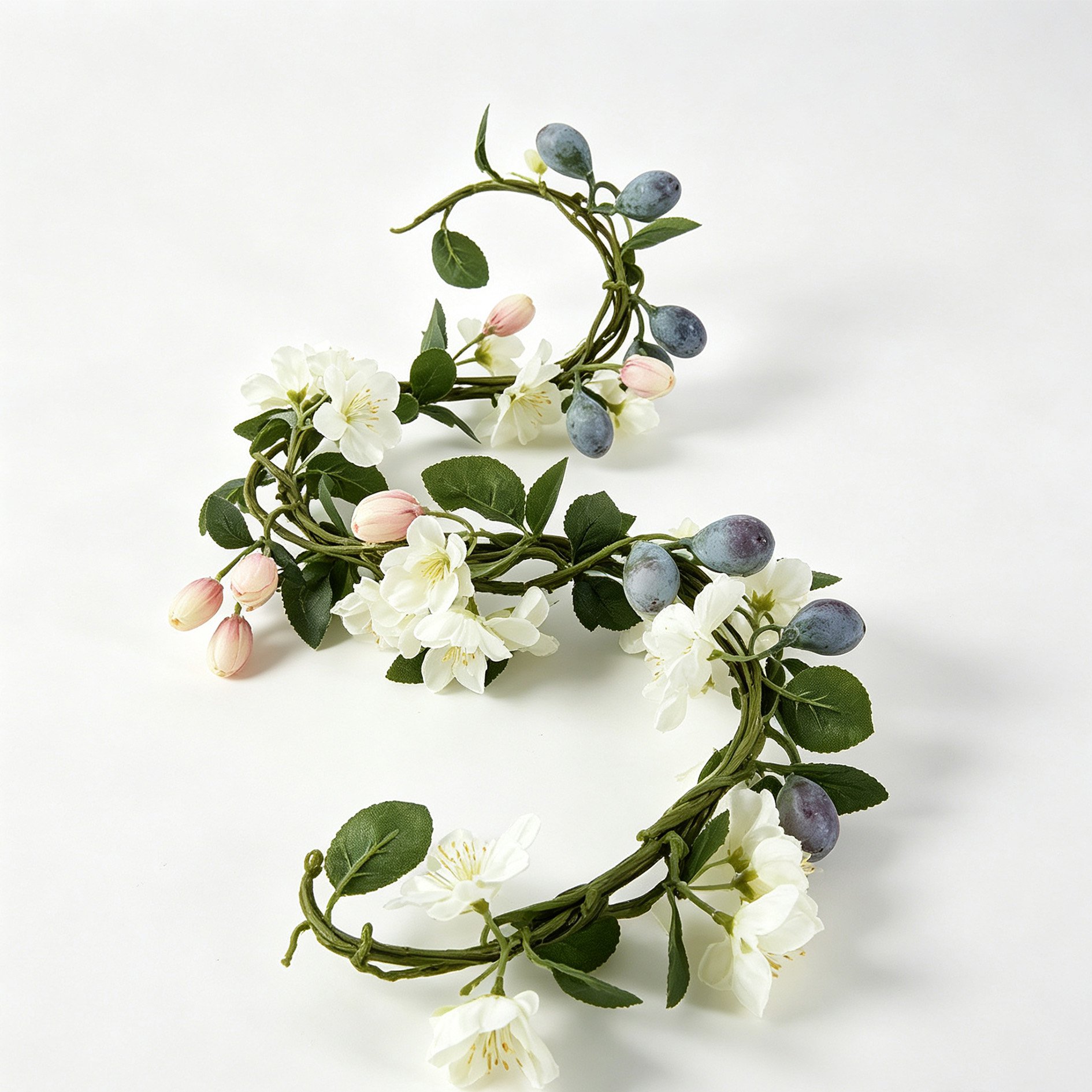 Green Fruit Floss Floral Vine