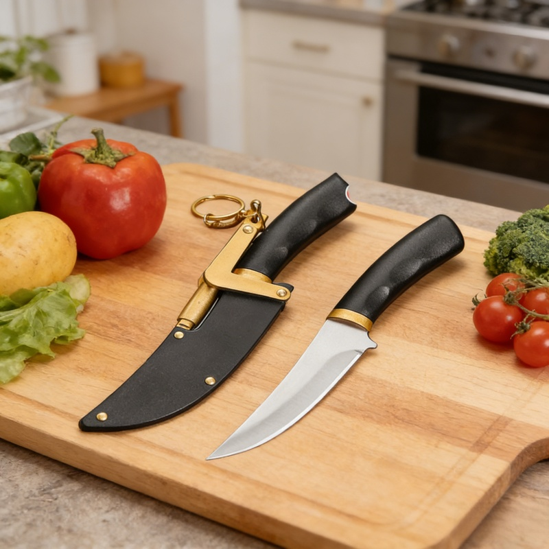 多功能戶外野營燒烤手把肉便攜小刀