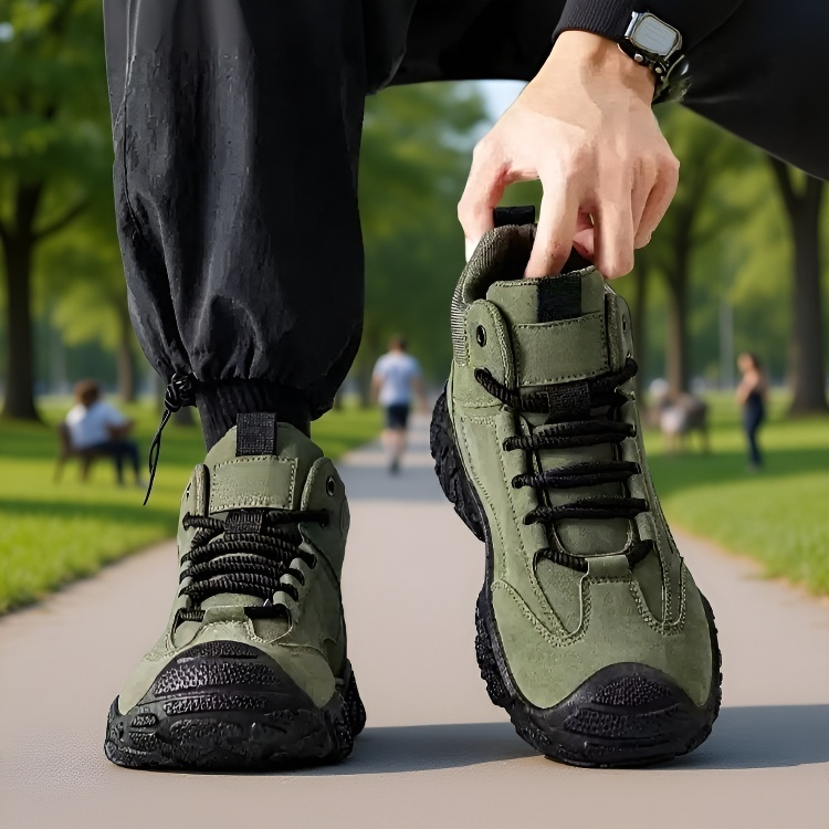 등산 아웃도어 워커 털부츠 미끄럼 방지 하이탑 카고화