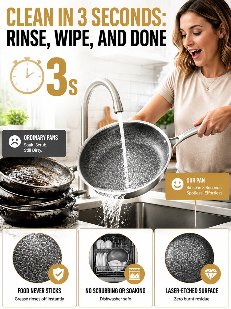 Household steak frying pan
