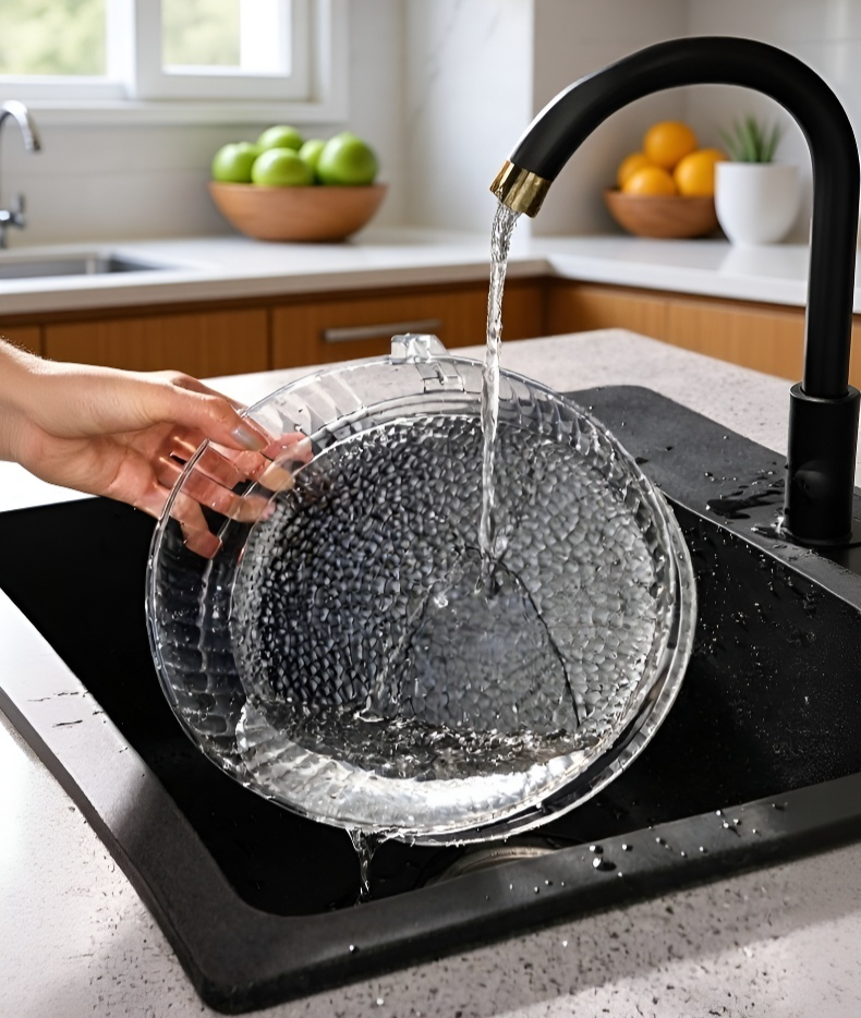 Picnic scene with fly-proof food cover shielding food