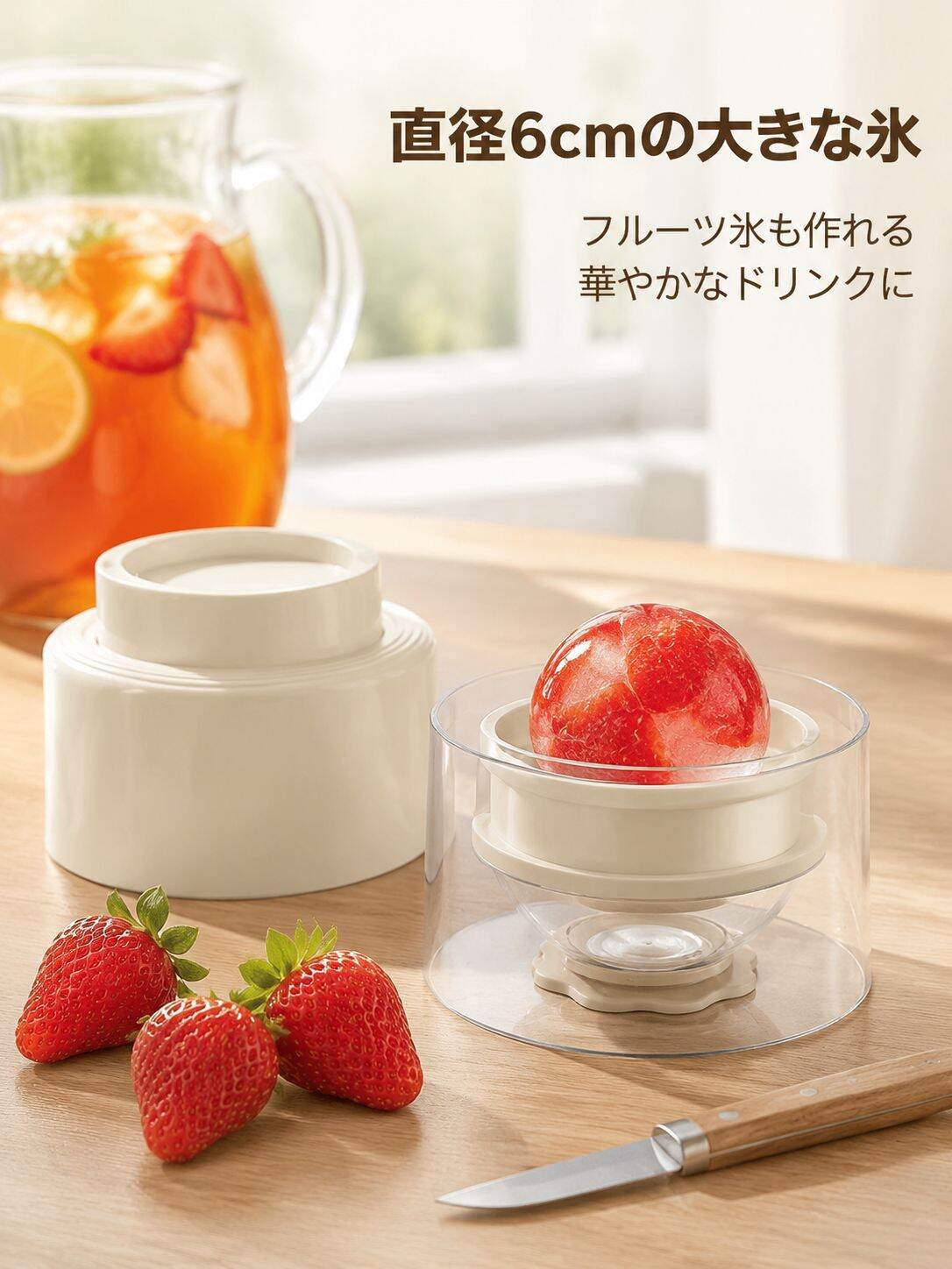 家庭用簡単取り出し球形シリコン製氷型