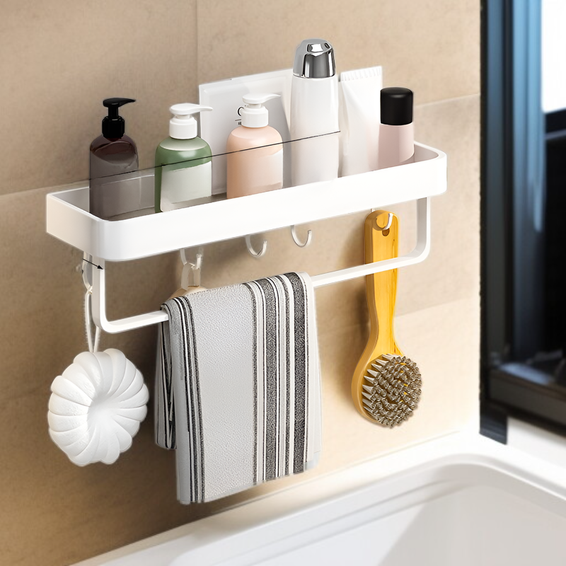 무구멍 세면대 정리 선반 욕실 수건 정리 선반