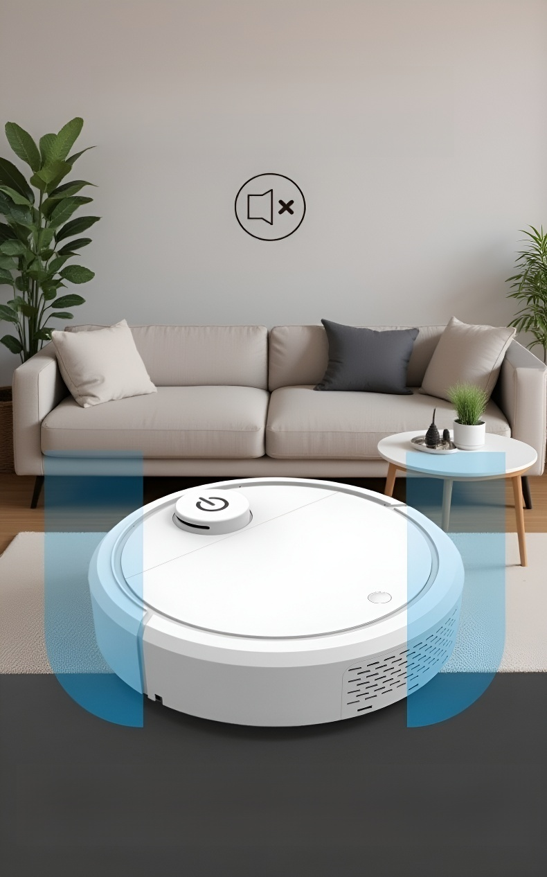 静音設計のスマートロボット掃除機