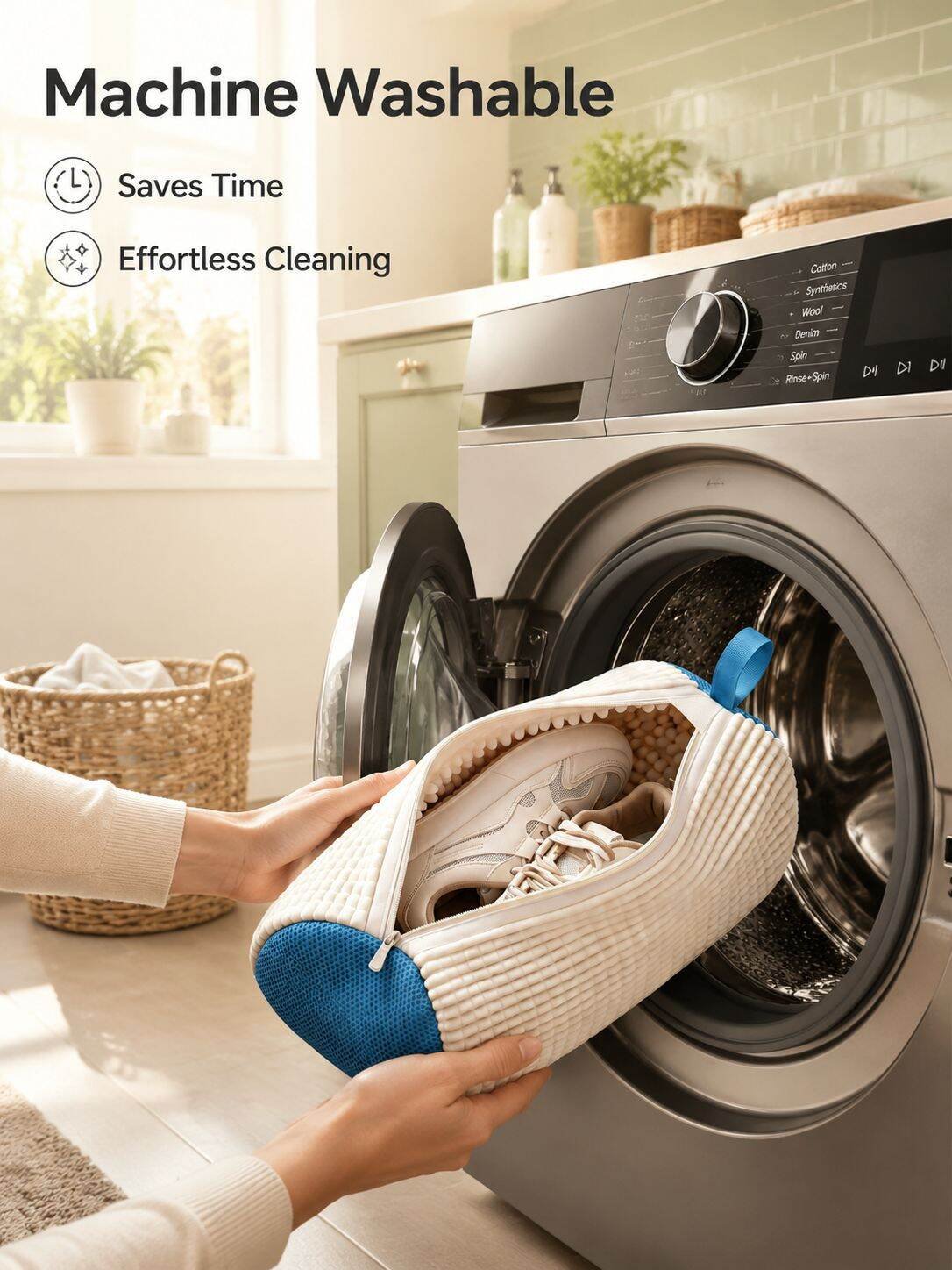 Multi-functional Shoe Cleaning Bag, Anti-deformation Laundry Brush, Dry Cleaning Dustproof Set