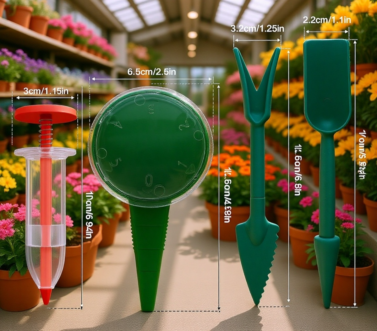 コンパクトな種まきツールセット