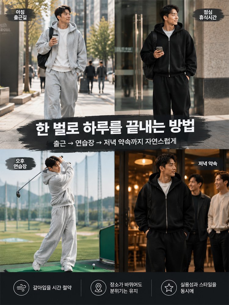 [150kg커버/357g] 15도항온 3배스트레치 크루넥 셋업 (2세트째2만원대)