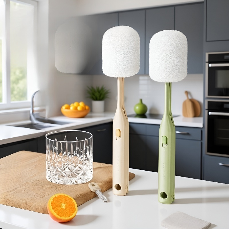 Detalle del mango ergonómico del cepillo de vaso