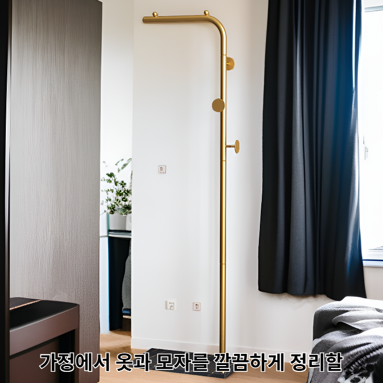 가정용 옷 진열 스탠드형 행거 모자 수납대