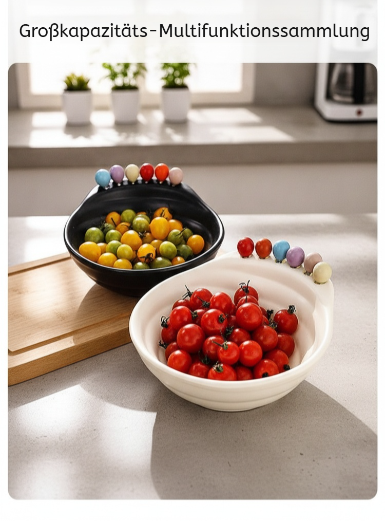 Set aus Gabeln und Schalen für Gourmetgerichte