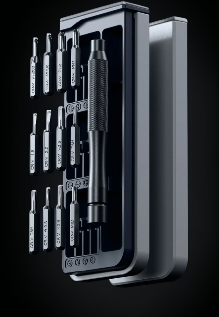 노트북 수리용 다용도 드라이버 사용 모습