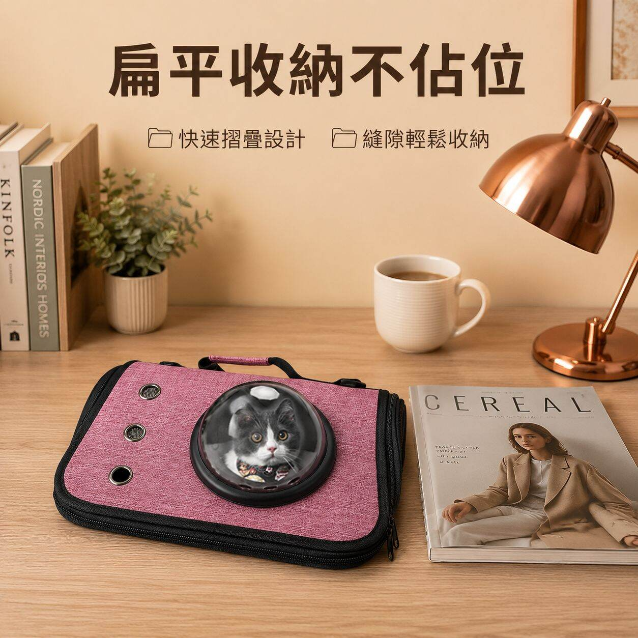 硬面貓咪背包