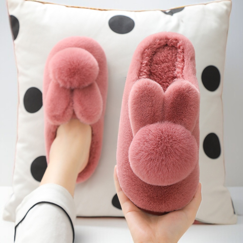 レディース厚底滑り止めウールスリッパ