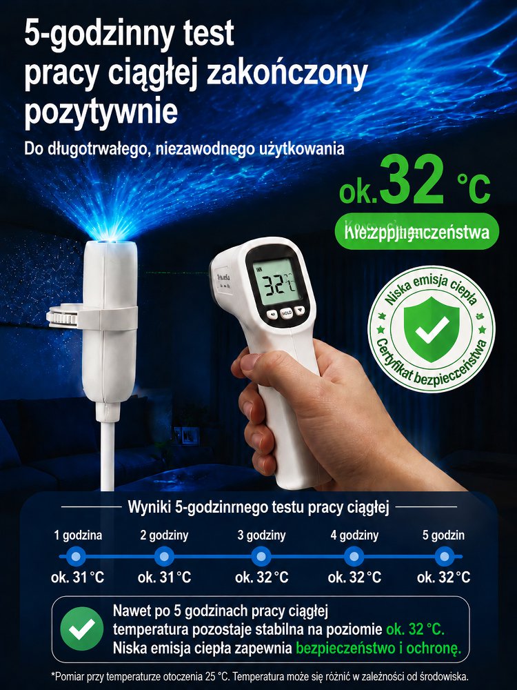 Kreatywna lampa z projekcją głębin morskich