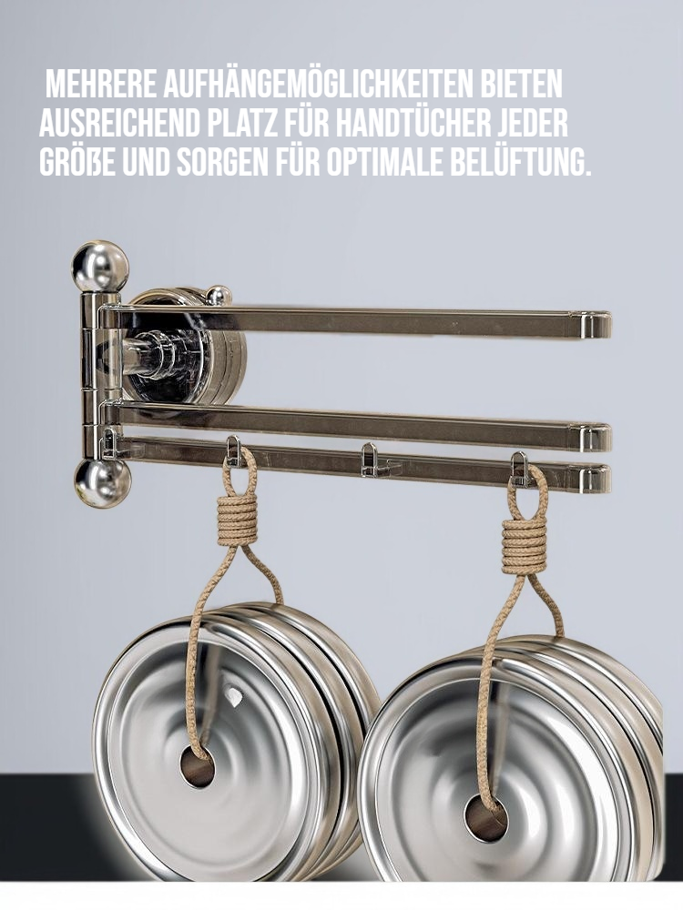 Robuster Edelstahl Handtuchhalter im Bad