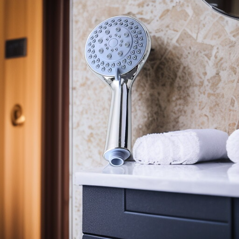Hotel-Duschbrause, verchromt, mit fünf Modi und starker Wasserdruck