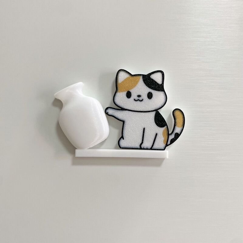 Cat-shaped storage ornament