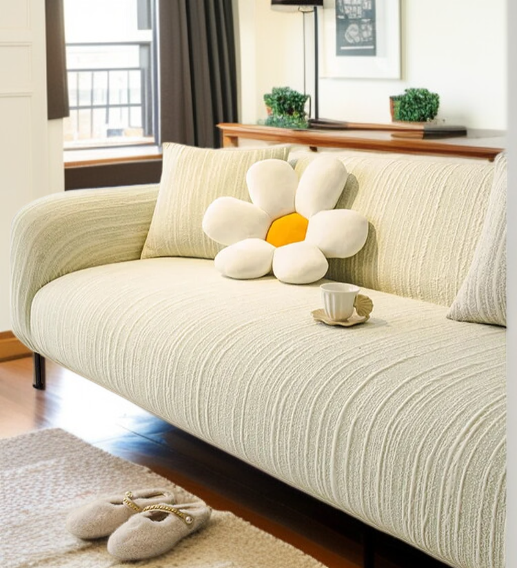 고양이 긁힘 방지 소파 커버 사용 예시