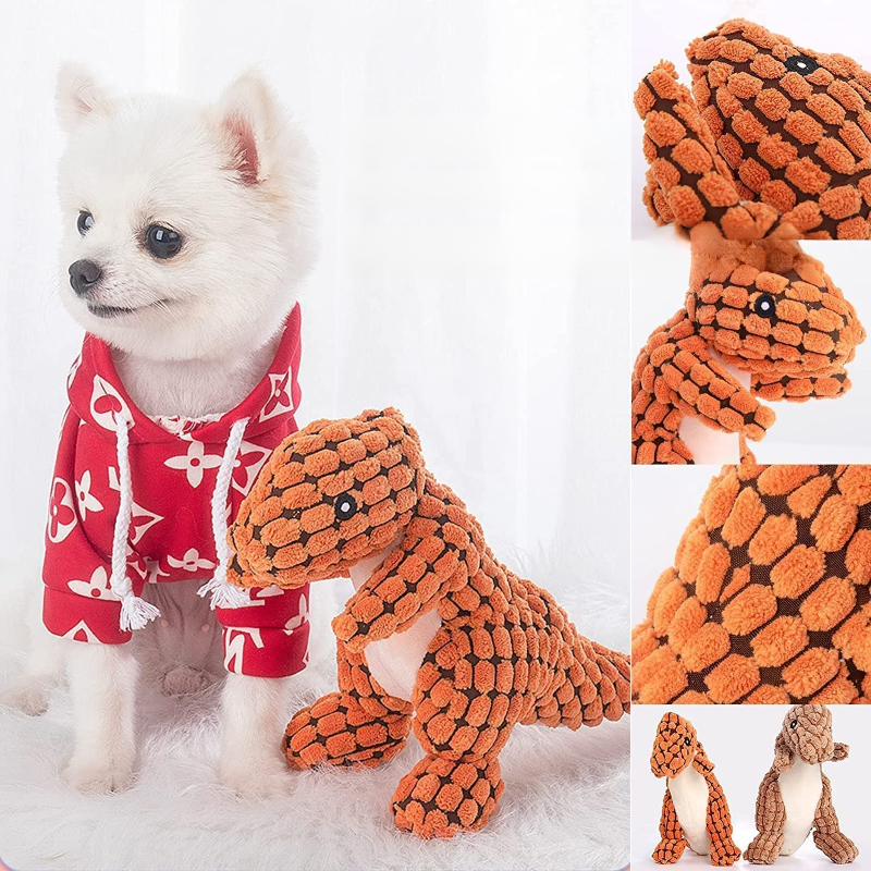 ของเล่นสุนัขไดโนเสาร์แบบทนทาน