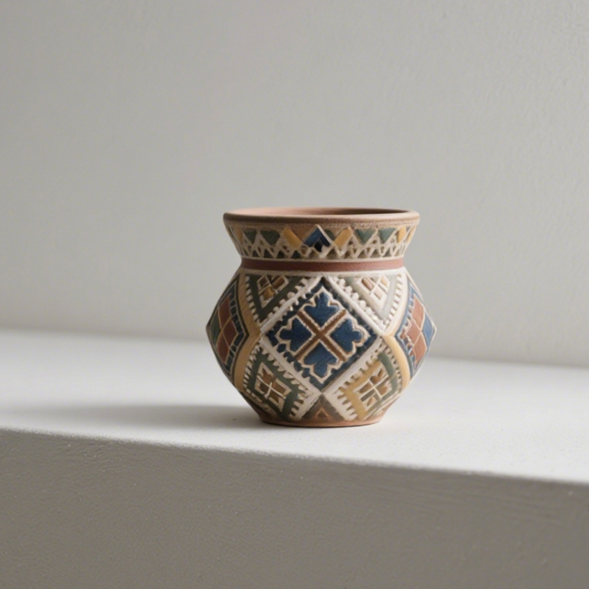 Ornamente de ghivece ceramice colorate