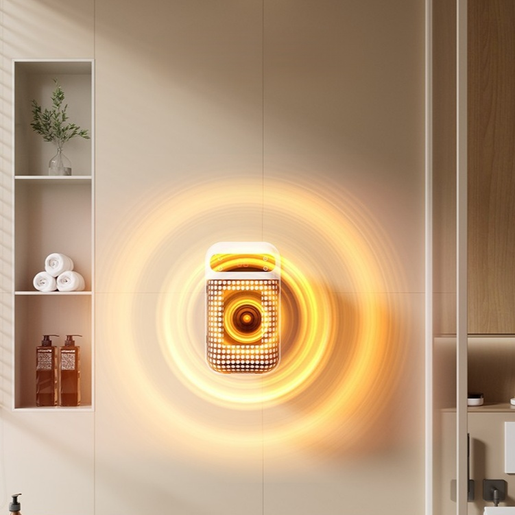 Mini Wall-Mounted Electric Heater for Home, Portable Energy-Saving Fan Heater