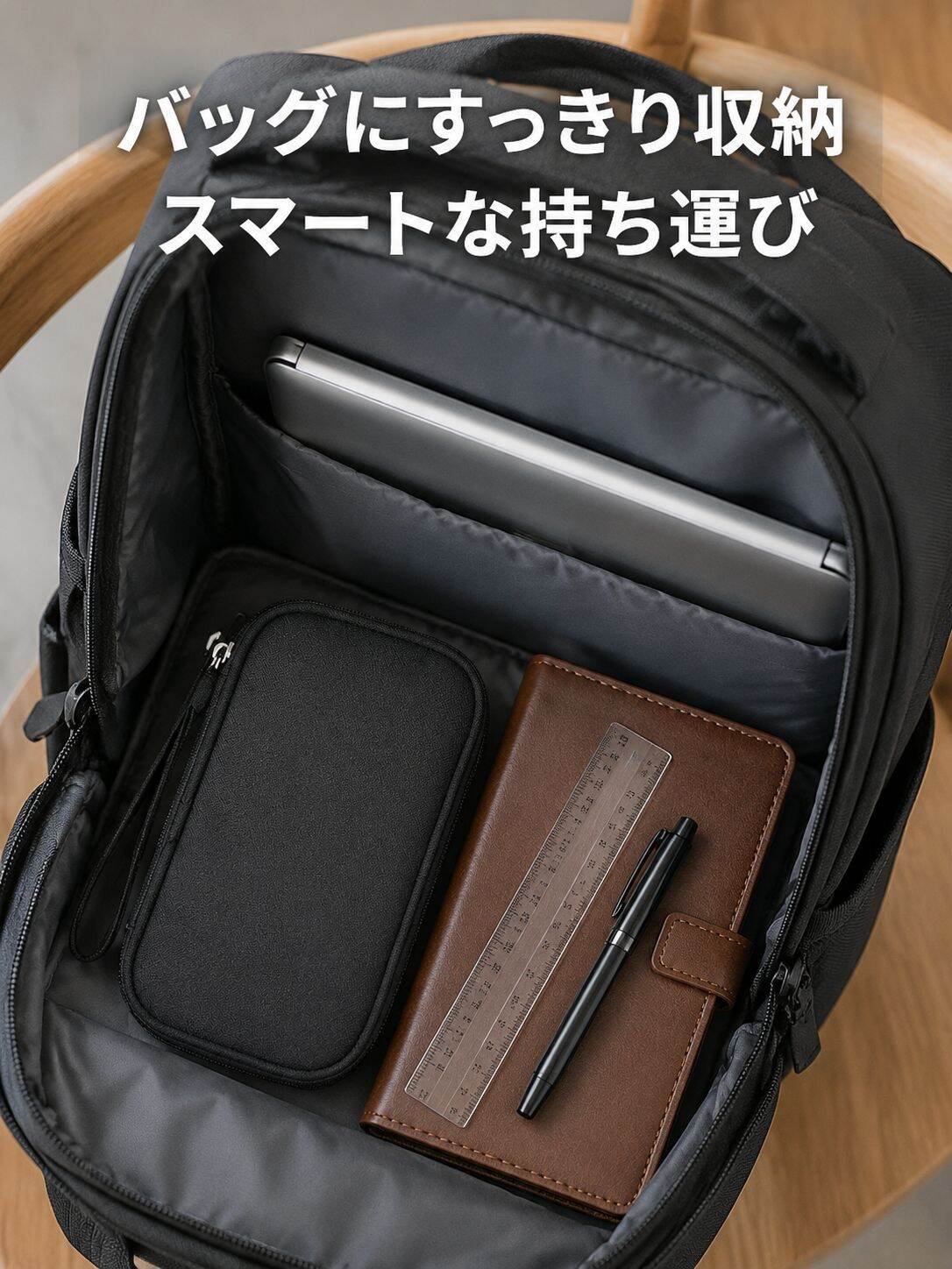 大容量ダブルレイヤーデジタルアクセサリーポーチ