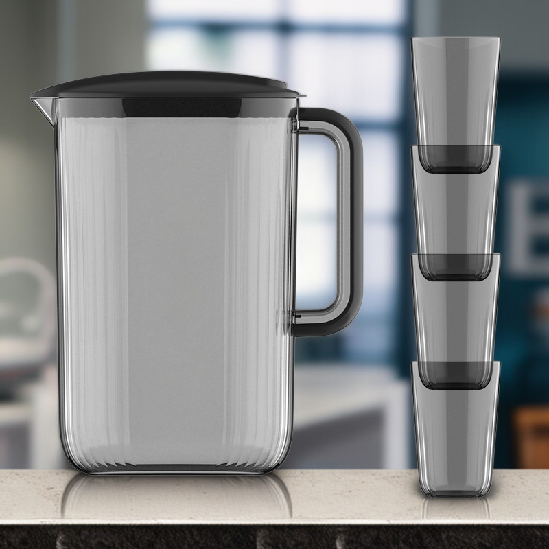 家庭用大容量耐熱ガラス冷水ポット