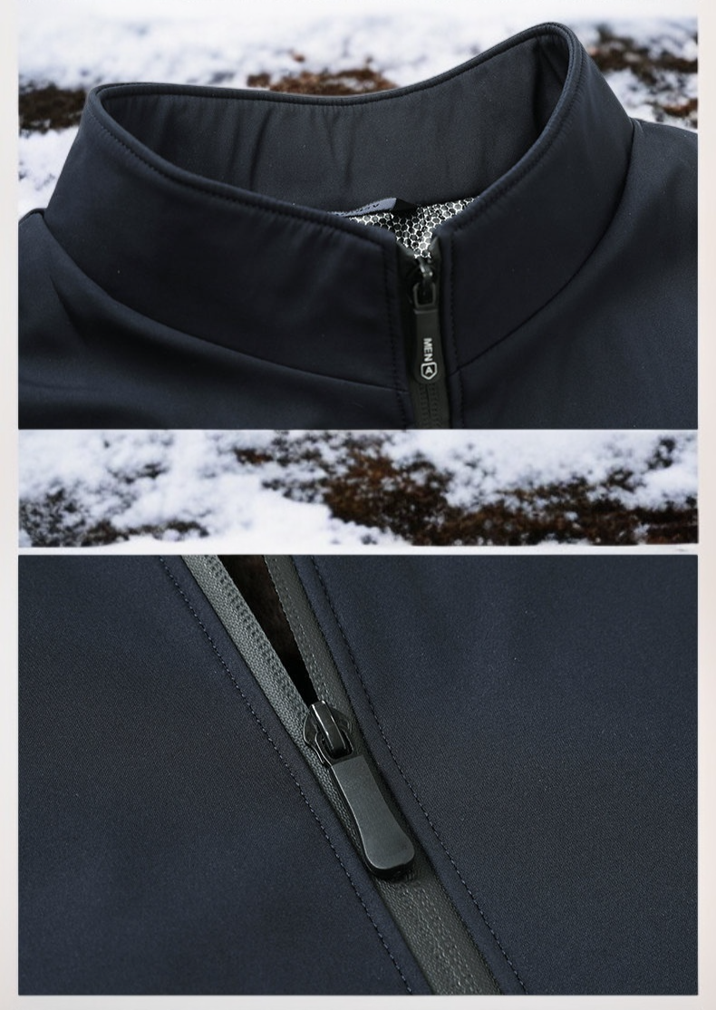 남성용 스탠드업 칼라 방풍 재킷 스타일링