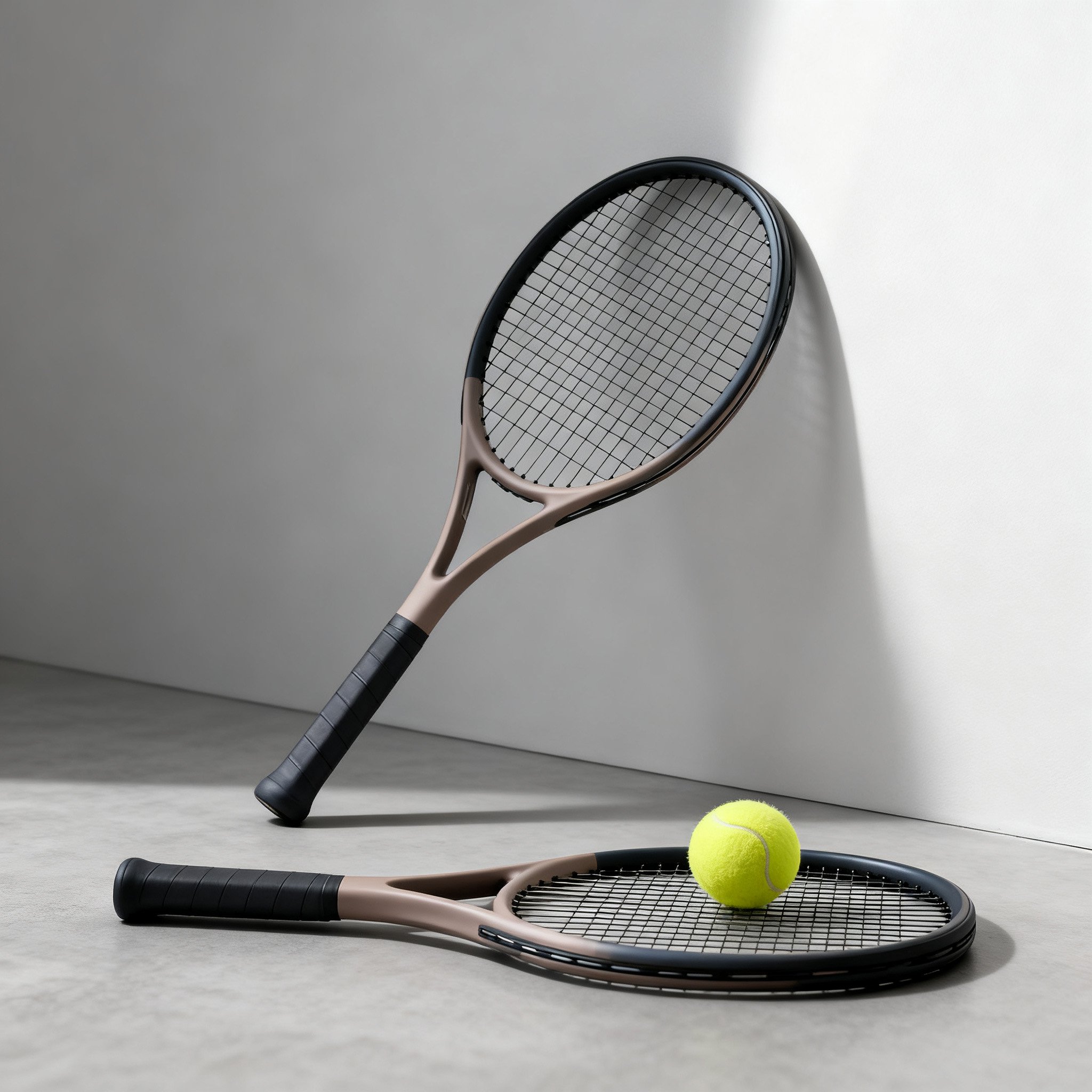 ชุดไม้เทนนิสคาร์บอนดีไซน์หรูหรา (2 ไม้เทนนิส + 1 ลูกเทนนิส)