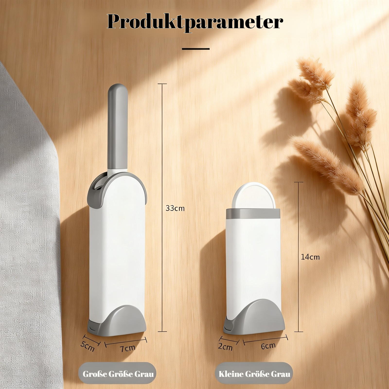 Tierhaar-Entfernungsbürste mit Aufbewahrungsbox, Fusselentferner für Kleidung