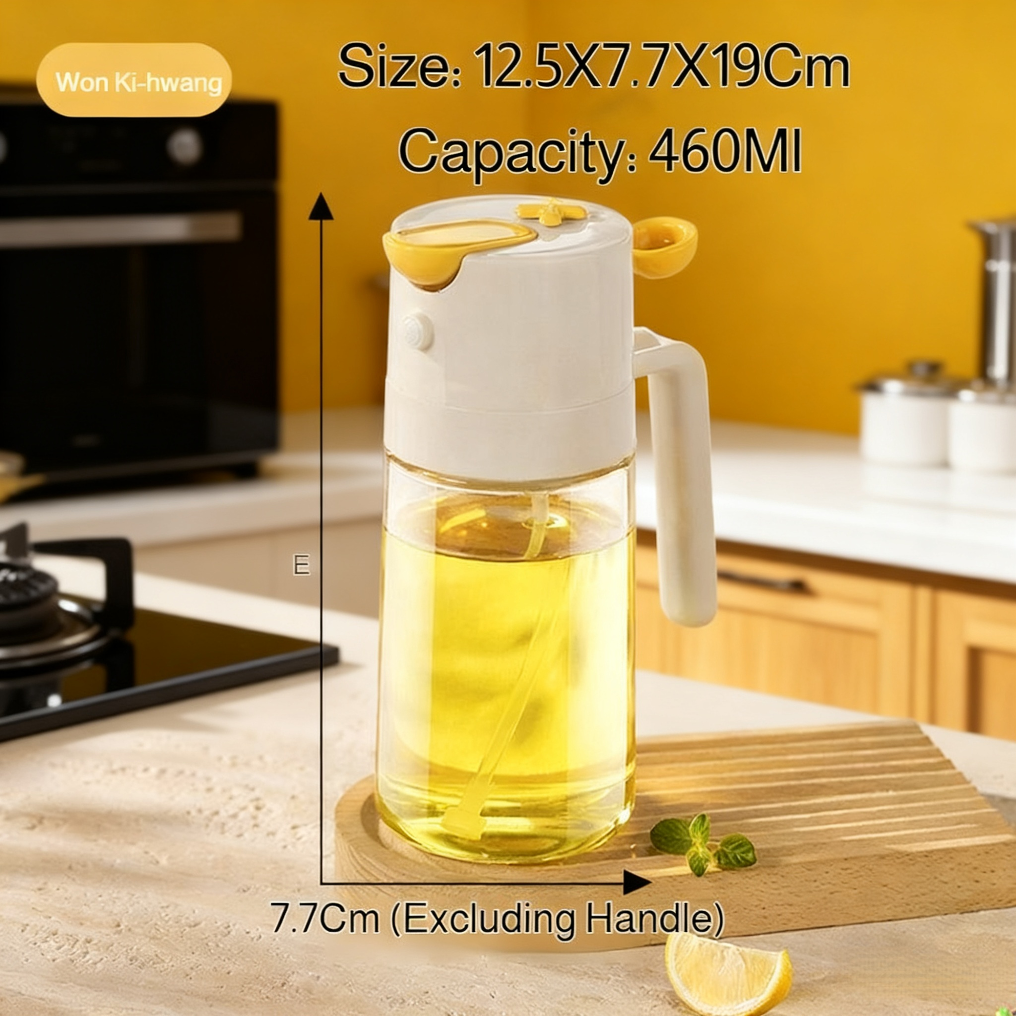  Non-drip Glass Oil Dispenser for Home – Spray and Pour Function