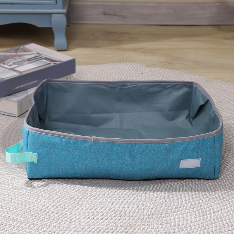Foldable waterproof cat litter box
