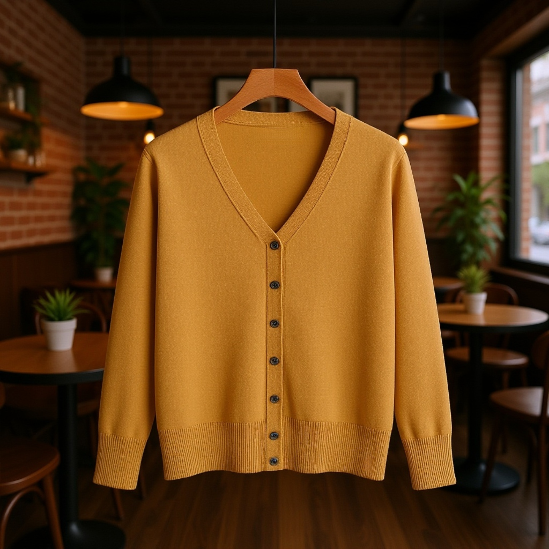 柔らかく伸縮性のあるニットウェアの袖部分